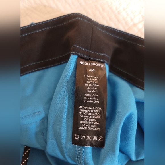 Hodo Sports Mens Quick-Dry Swim Shorts Color Blue Size  44 NWT - Picture 5 of 16